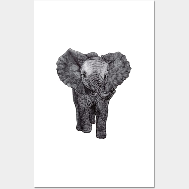 Baby elephant Wall Art by mrnart27